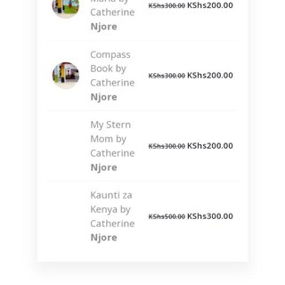 Catherine Njore&rsquo;s books on Nuria Online Book Store