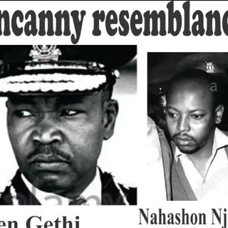 an uncanny resemblance: Ben Gethi and Nahashon Njenga