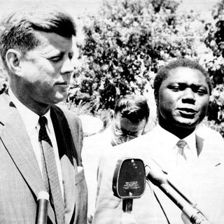 Tom Mboya and US President John F. Kennedy